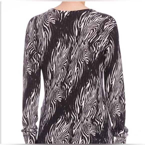 Equipment Femme Sloane 100% cashmere zebra print crewneck sweater size S/P BIN L - Picture 10 of 10